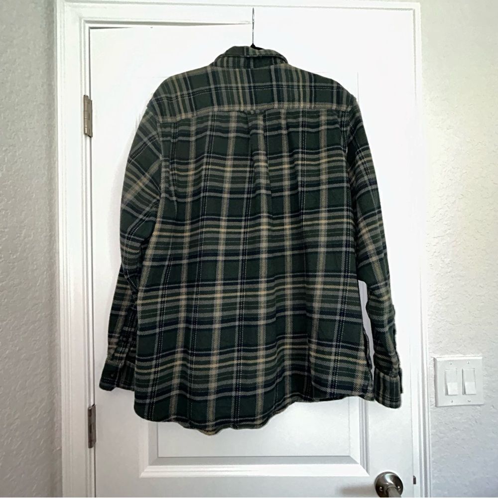 Woolrich Plaid Print Button Front Flannel Shirt Jacket Shacket - Picture 5 of 8